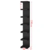 Black seven-story shelf