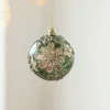 8cm Red, Green & Gold