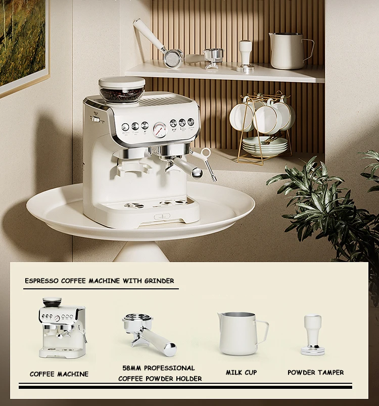 Home 19bar Semi Automatic Espresso Cafe Machines Professional