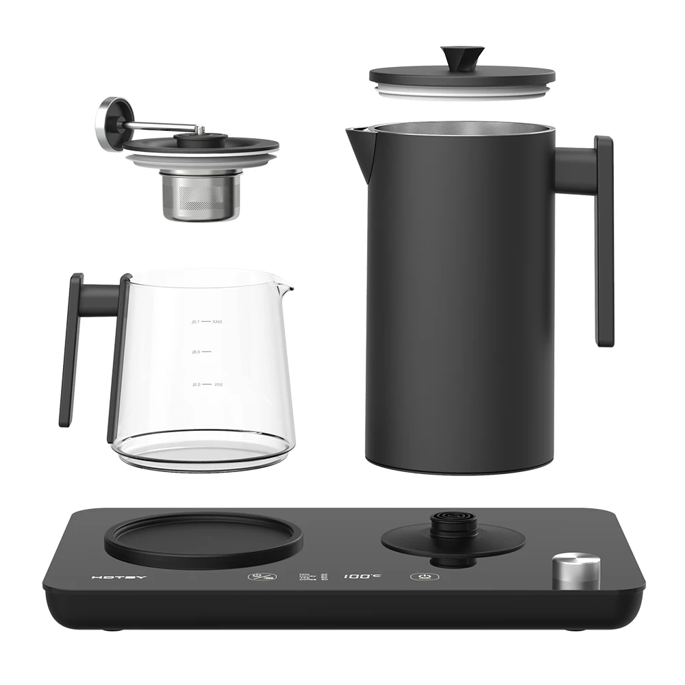 Hotsy Germany Automatic Cattle Tea Portable 2.9L Multifunctional Glass Timer Electric Kettle