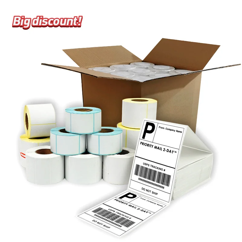 Sailing Shipping Labels 100Mm*150Mm  Roller 4X6 Inch Direct Thermal Labels