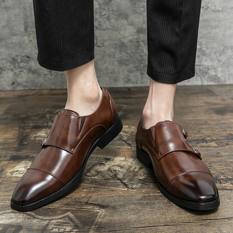 Ample Luxury Business Oxford Genuine Leather Shoes Loafers Men Dress ...
