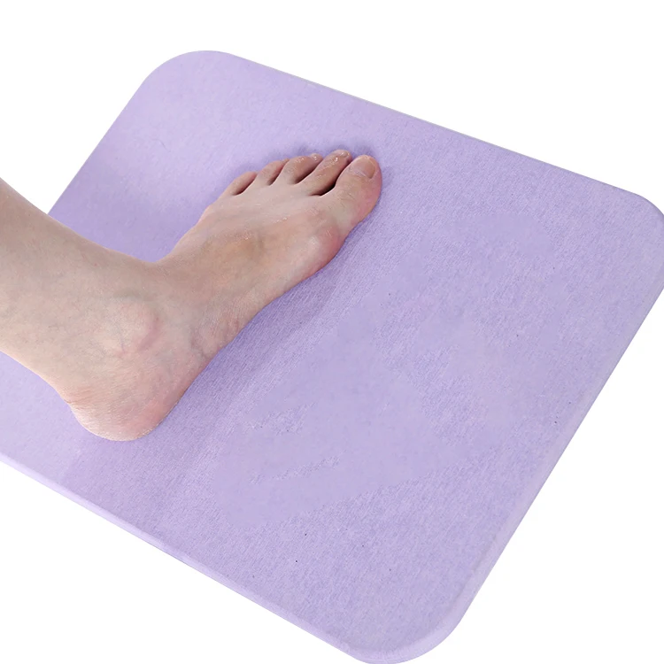 Anti Slip Diatom Bath Mat Diatomite Floor Mat For bathroom Use