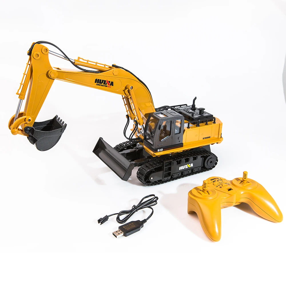 HUINA 1510 RCショベルカー2.4G11CHメタルリモートコントロール
