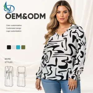 Women's Printed Shirt, Casual Ladies' Shirt, Suitable for Daily Wear