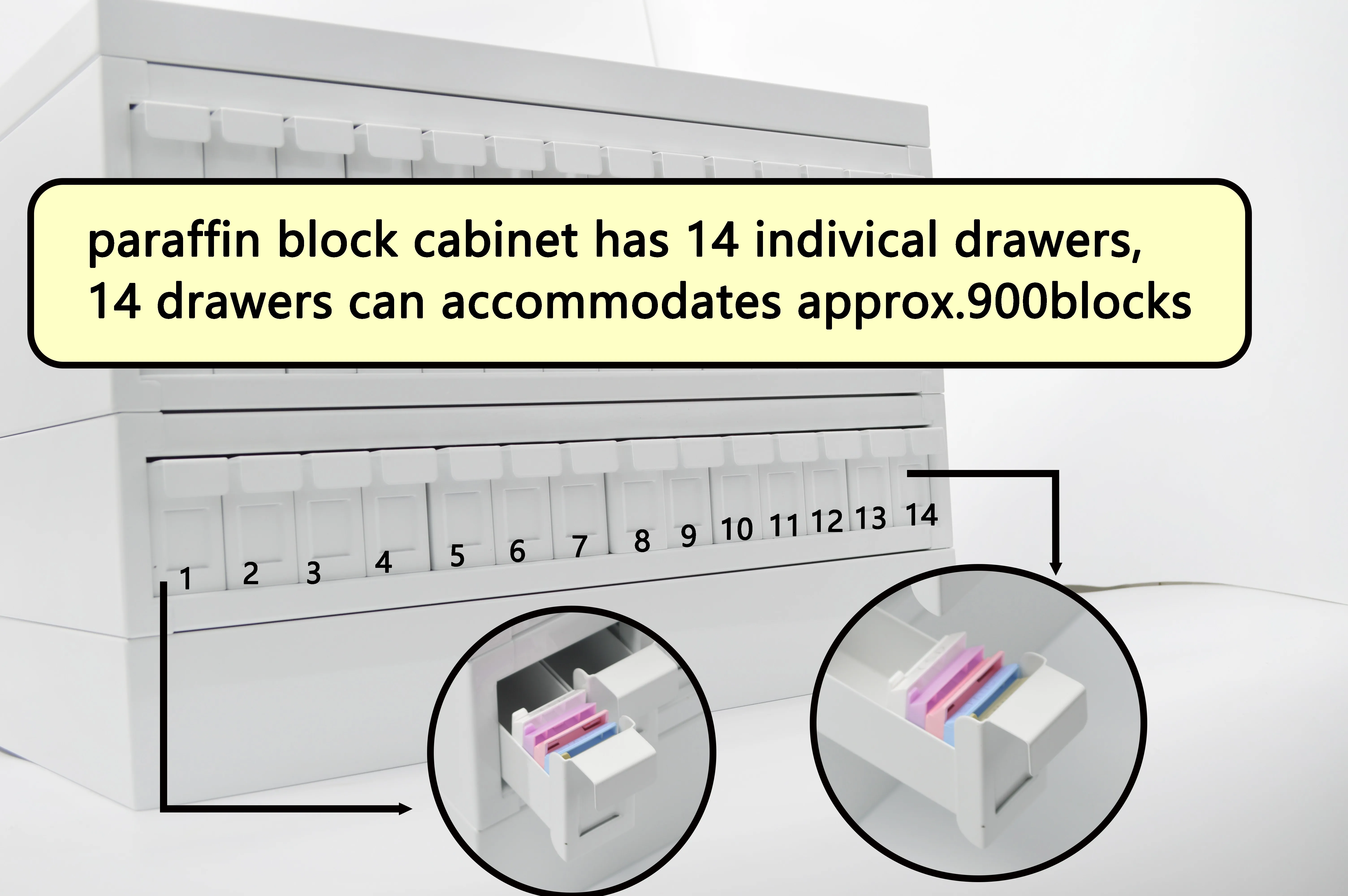 paraffin block storage cabinet