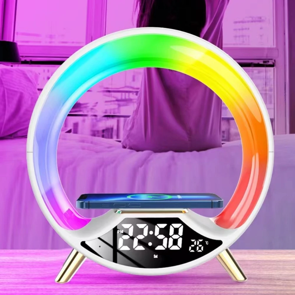 Smart Light Sound Machine Charger Sunrise Alarm Clock Wake up Light with Touch Control
