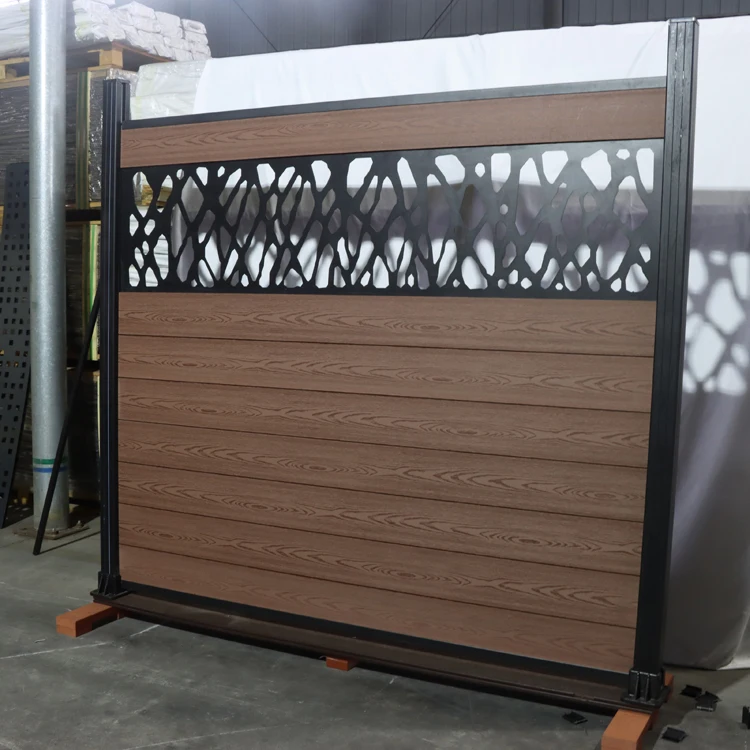 WPC Fence Boards Privacy Gardening Fence Panel Wooden Composite Fence Slats