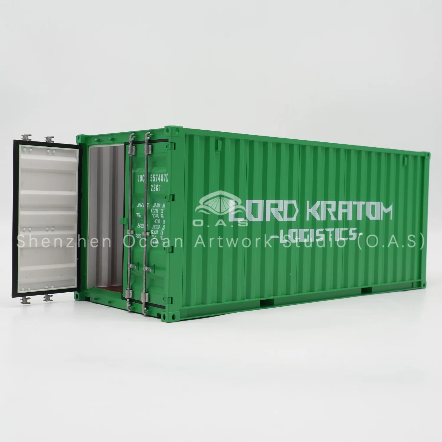 【L】O.A.S Container Model Factory Customized Scale1:20 Plastic Crafts Fragtskabe LORD Container Model