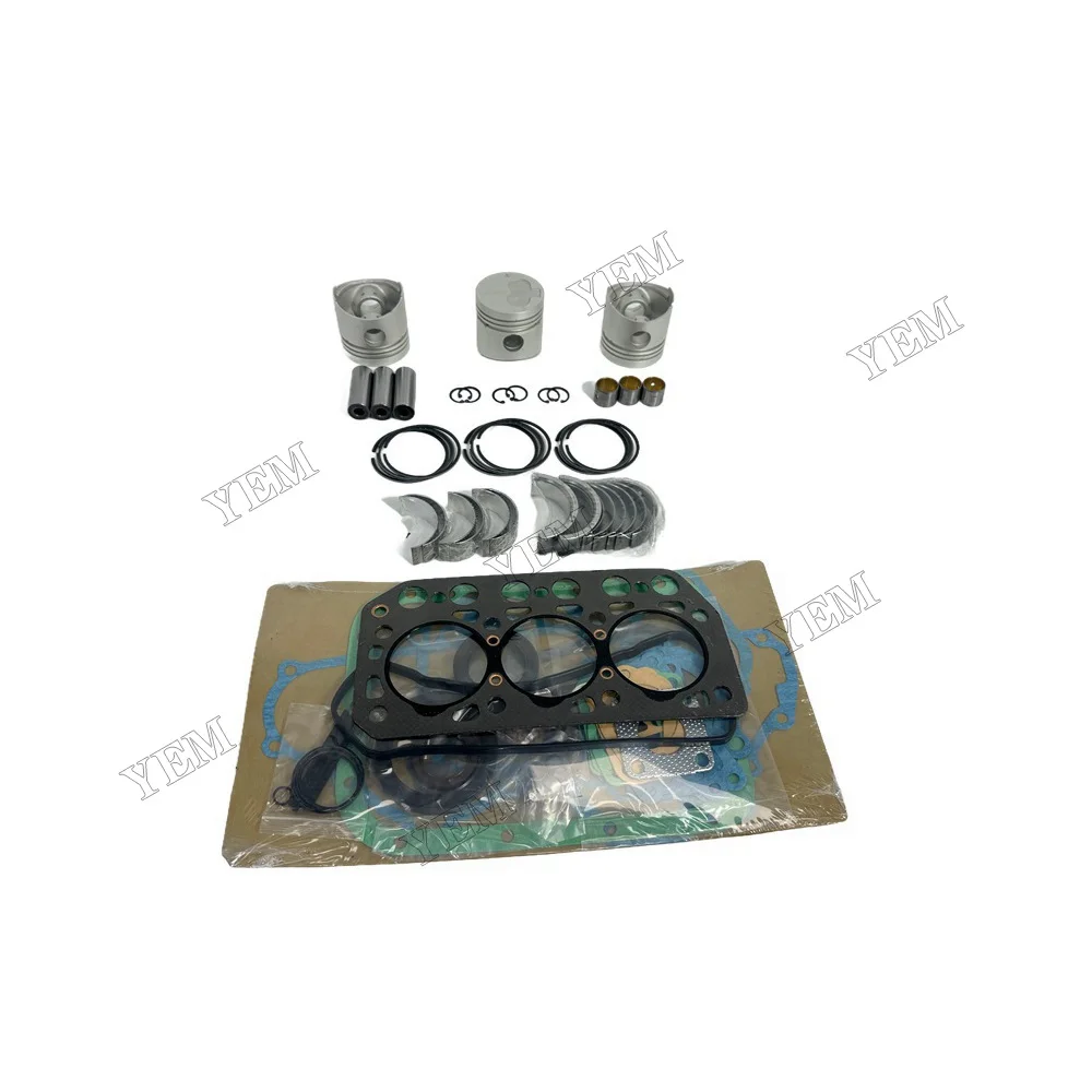 Engine Rebuilding Kit With Cylinder Gasket Set Piston Rings Bearings for Mitsubishi K3E Engine Replacement Parts 6