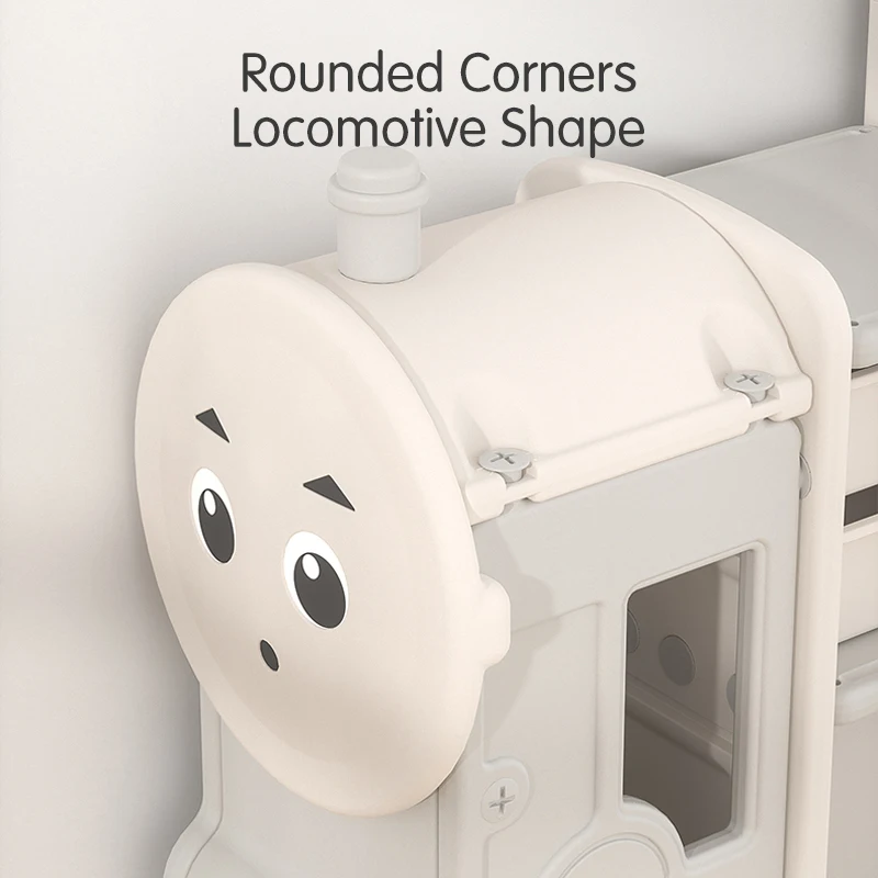 Large Capacity Bus Car Shape Book Shelf Storage and Rack for Baby Organizer Kids Plastic Children Room Furniture Toys Cabinets