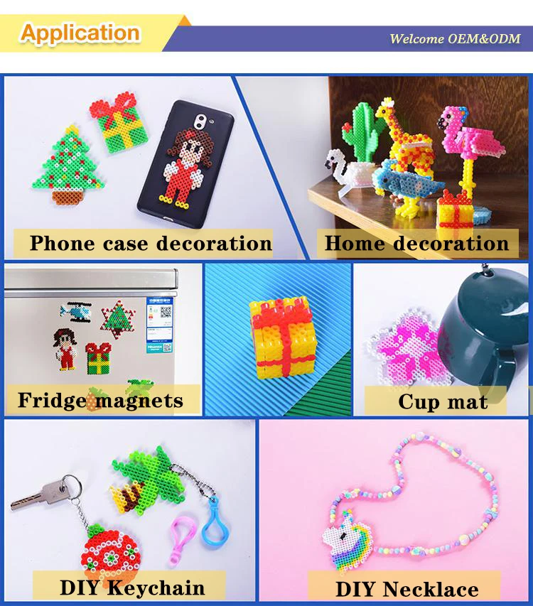 57 Color Plastic Perler Beads Bulk Diy Perler Toy Wholesale 5mm Non