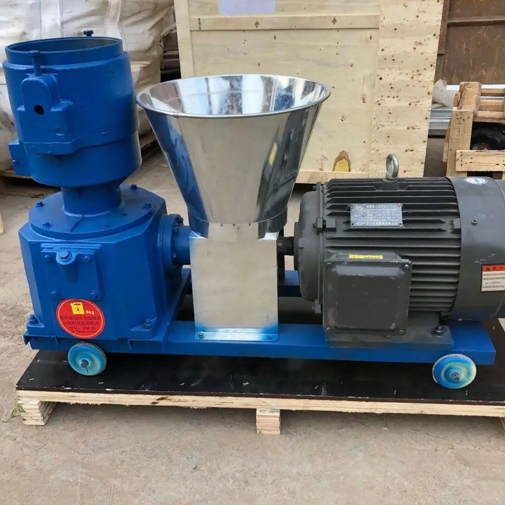 210 Model Animal Feed Pellet Mill Machine with Integrated Electric Motor Engine Control Box Competitive Price Wood Pellet Mills