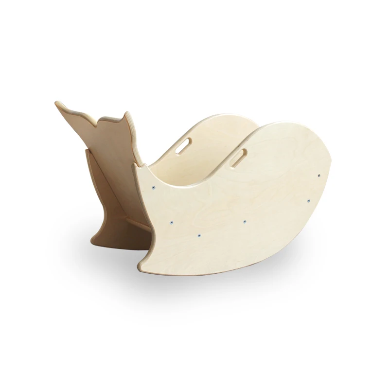 Высококачественное детское деревянное мини-кресло-качалка с