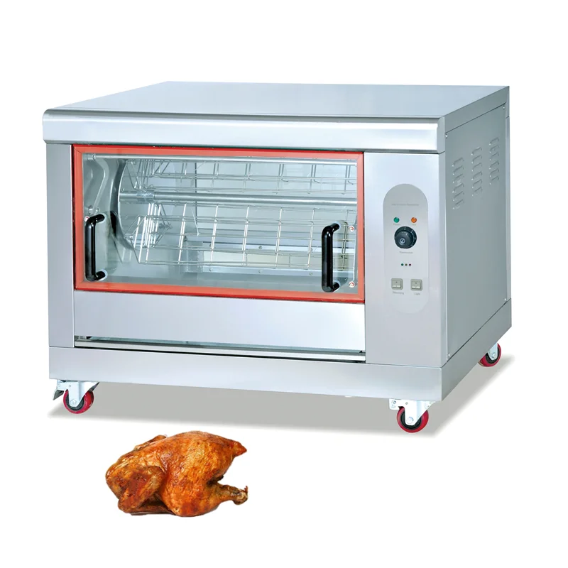 Commercial hot sale small stainless steel gas chicken roast roasting rotisserie oven griller grill machine gas asadores de pollo