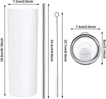 20oz termicos vasos-plasticos-con-tapa-dom slim tumbler