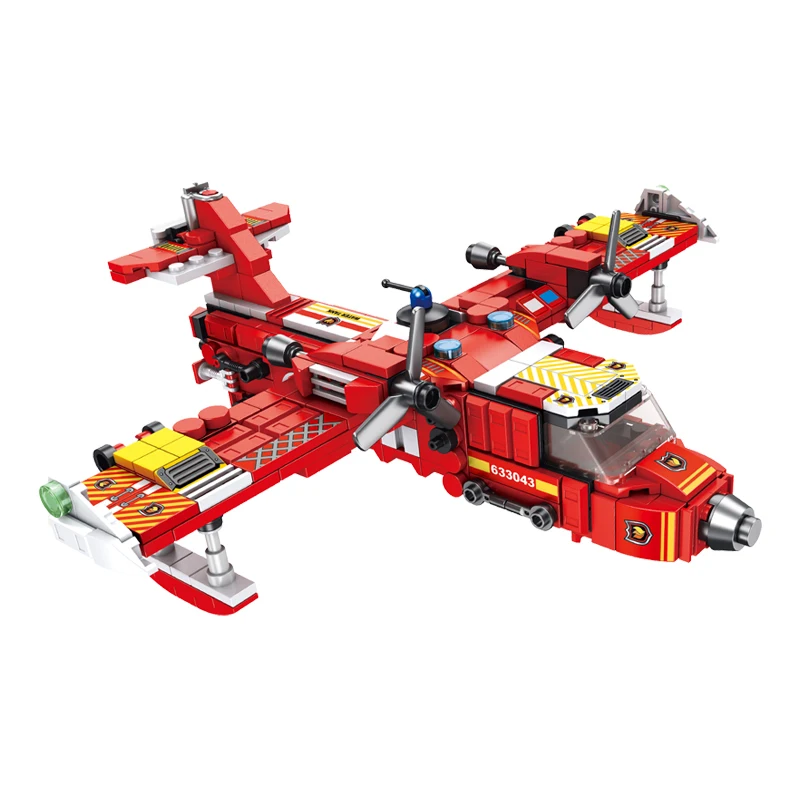 Model Plastic Building Blocks Children Bricks Plane Transform Robot Toys  for Kids Indoor Playing