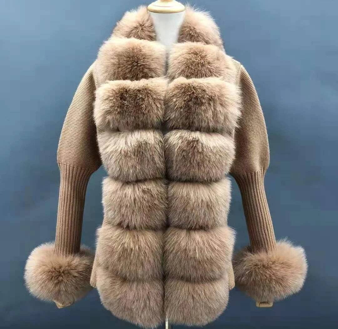 ladies fur cardigan