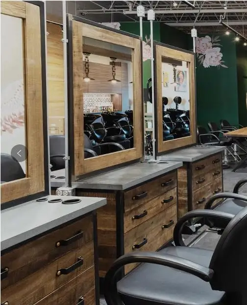 Wholesale Salon Furniture Set Wall Mount Barbershop Unit