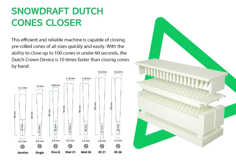 Archibald Snowdraft Free Shipping 109Mm Pre Roll Cone Cigarette Automatic Filling Machines Filling 100pcs at a Time