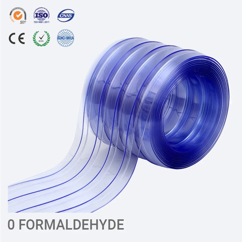 Clear Curtains Windows Sheet Transparent Heat Proof Dust Antistatic Flat Flexible Nylon Reinforced Pvc Plastic Sheets Roll