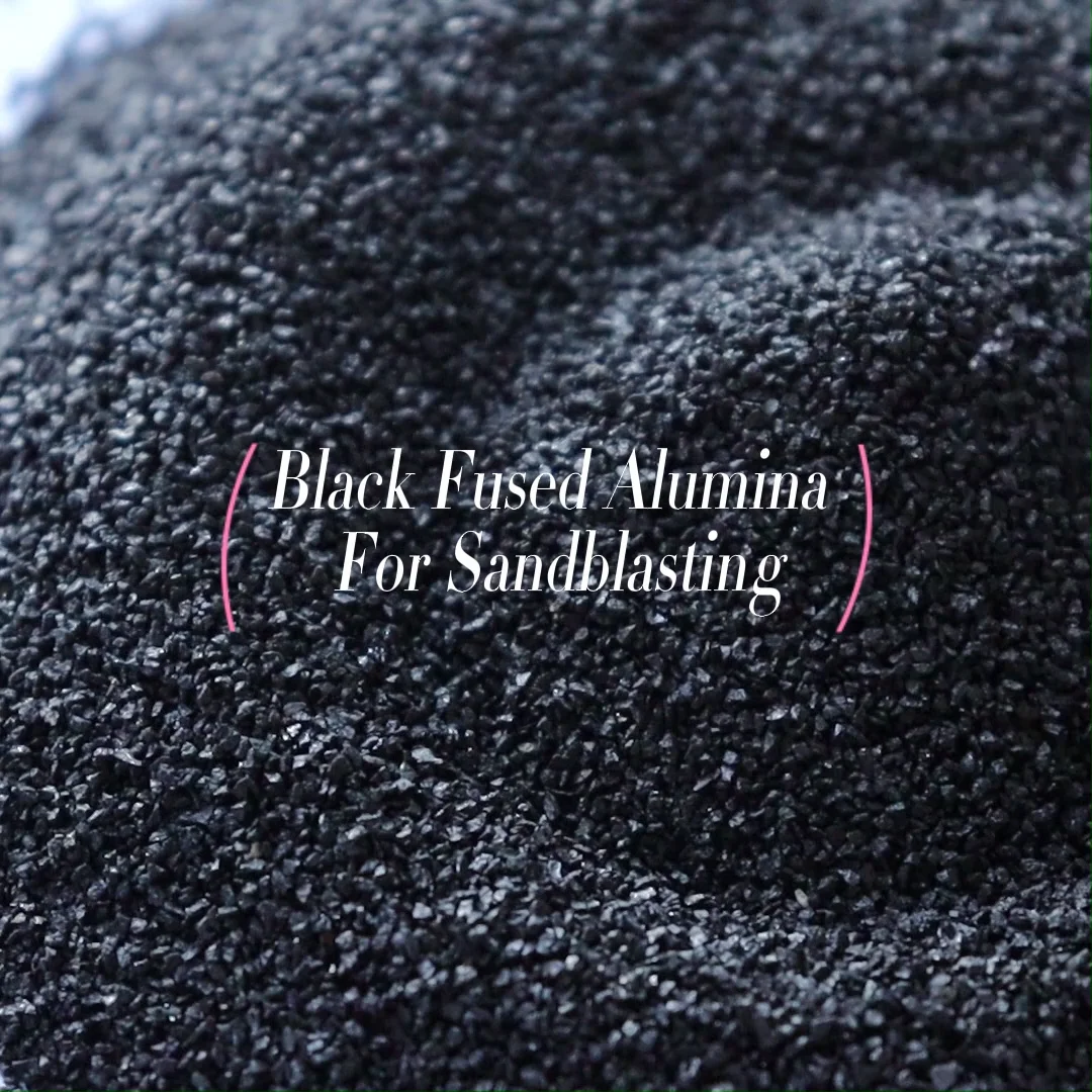 Black Emery Sand Polishing Corundum Powder Sandblasting Media Black