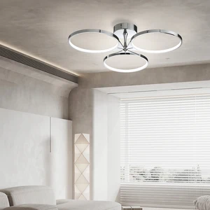 Nordic Minimalist Modern Round LED Ceiling Lamp for Indoor Home Lighting Dining Room