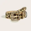 Leopard suede