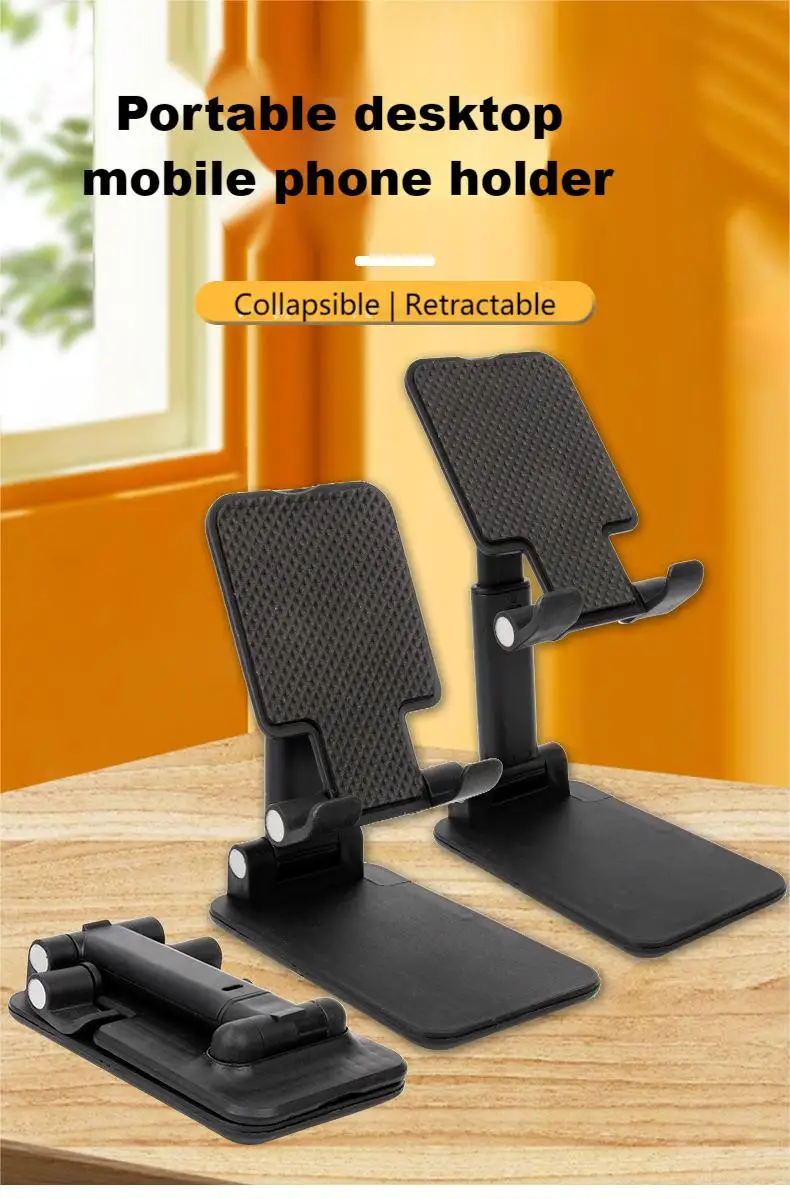 Universal Mobile Phone Holders Collapsible Retractable Tablet Pc Stand