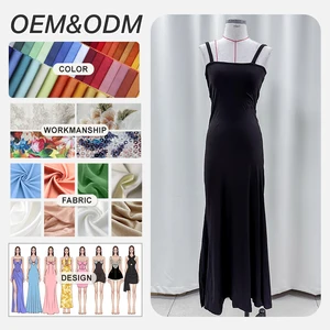 Custom Dresses Women Cotton Rib Modal Casual Dresses Women Elegant Luxury Mermaid Bodycon Sculpting Long Maxi Women Dress