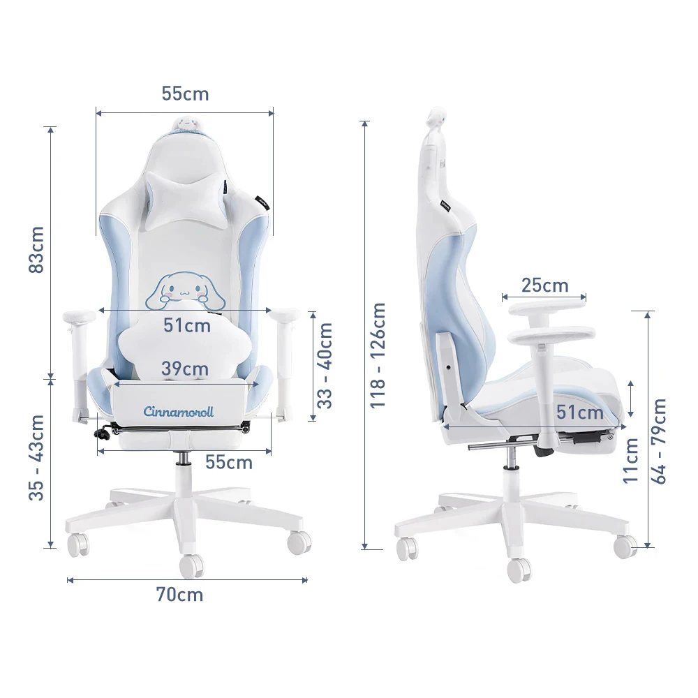 cinnamoroll gaming chair blue