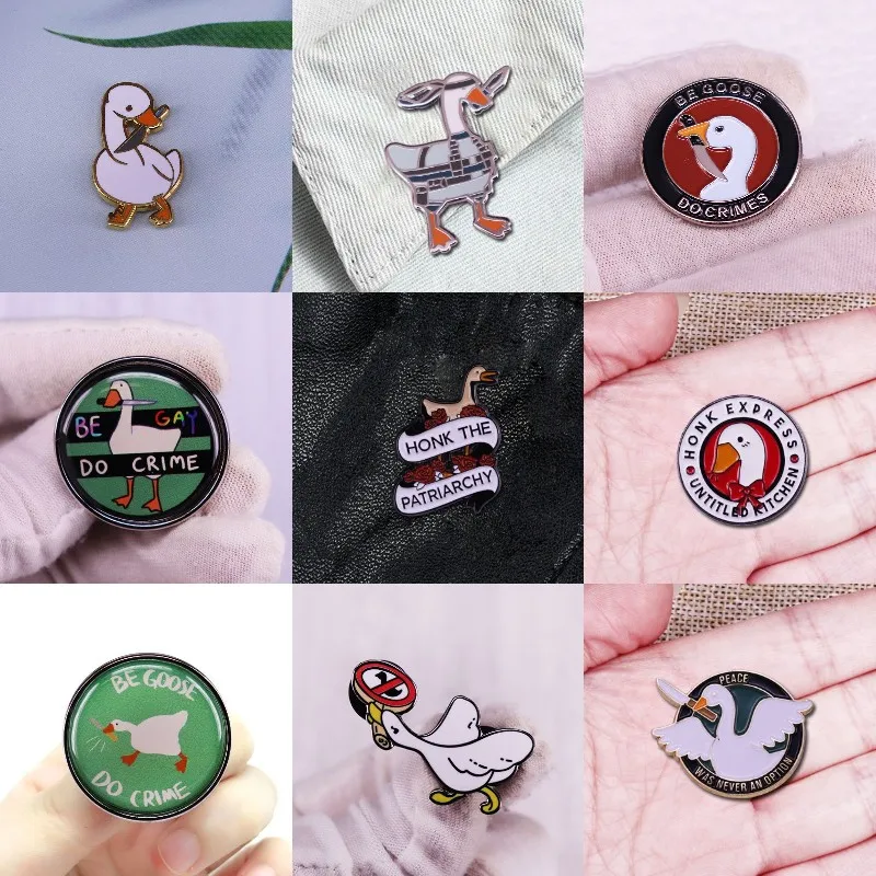 Untitled Goose Game Pin Badge 
