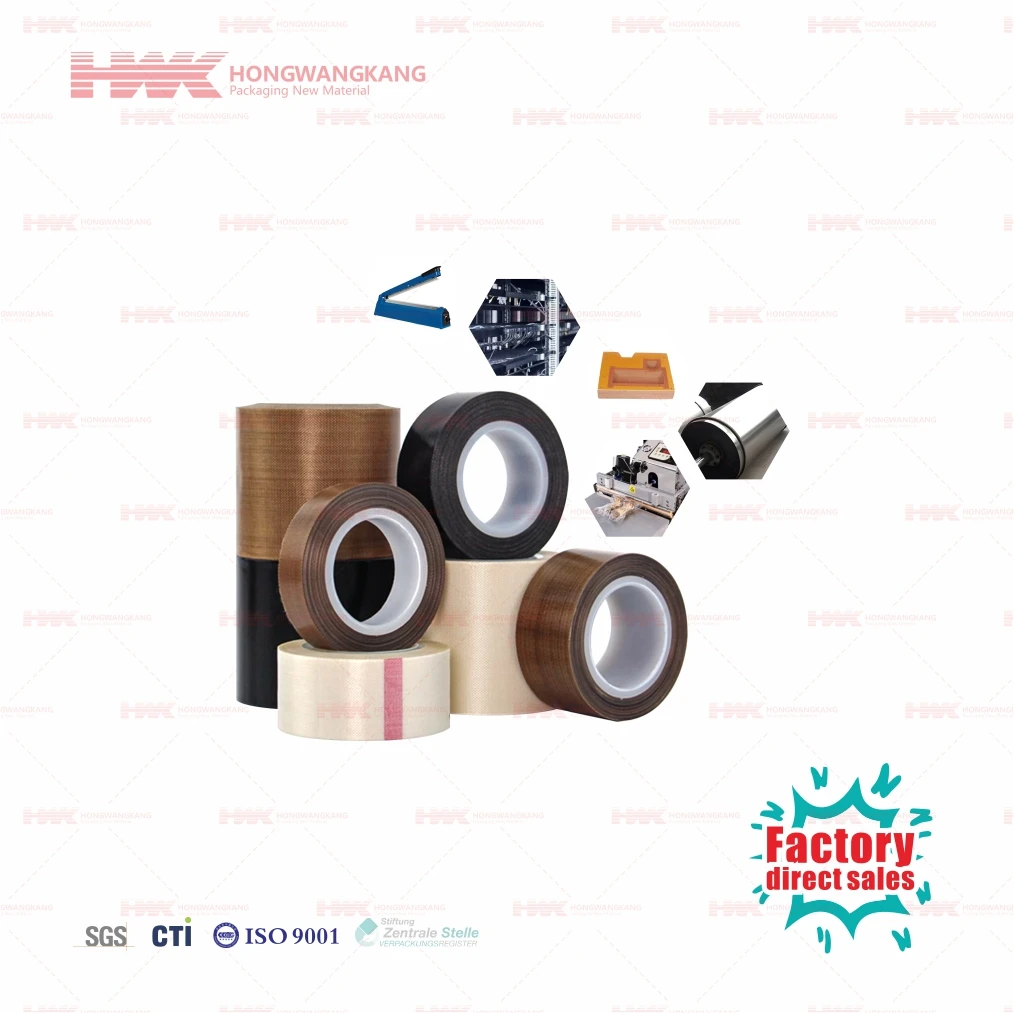 HWK Factory Custom Industrial Durable H-Teflon Seal Tape for Heat Sealing Machine Components