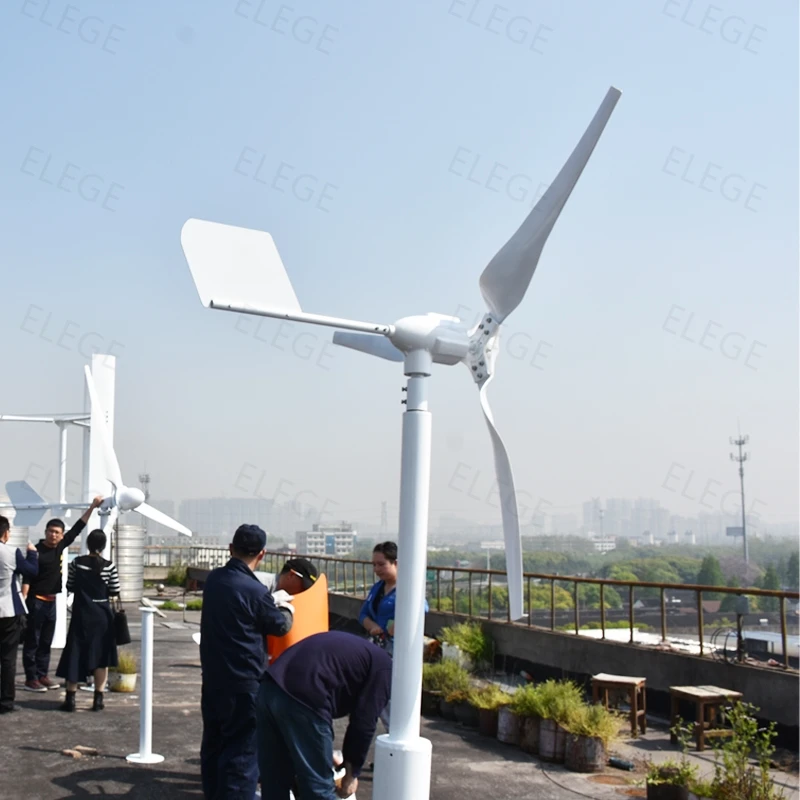 Elege Cheap Price Wind Driven Roof Top Turbine Ventilator 5KW 3KW 10KW Windmill Portable Power Generators System Fan for Home