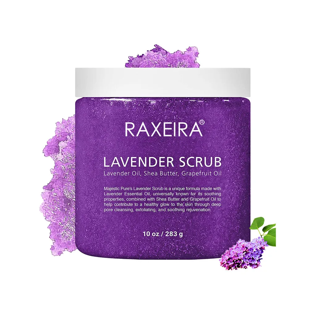 Hot Seller Oem Exfoliator Deep Cleansing Skin Natural Exfoliating Organic Shea Butter Amethyst