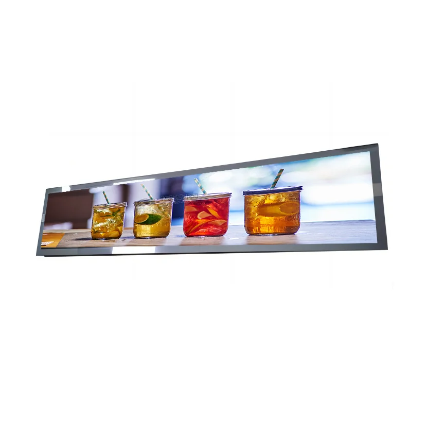 BOE  Stretched Bar Shelf Display 1920*360 28 Inch  DV280FBM-NB1 700 Nits Stretched Bar Lcd  Ultra Wide LCD Subway Station Signs
