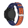 Midnight blue + orange