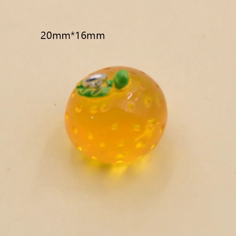 Jc Crystal Wholesale Cute Fruit Designs Mini Resin Charms With Hook Diy Earring Resin Food