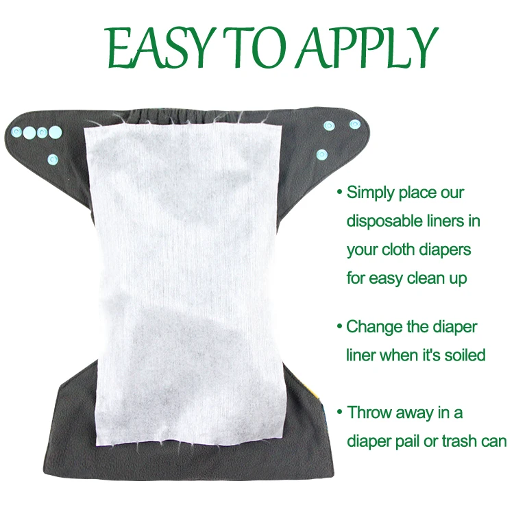 100 Bamboo Disposable Flushable Diaper Liners Nappy Liners Buy