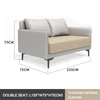 2-Seater( Light gray&Khaki)