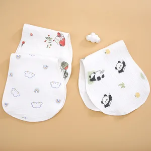 Muslin Baby Clothes Baby Item Gauze Towel 100% Cotton 6-Layer Instant Suction Anti-Vomiting Baby Burp Cloths