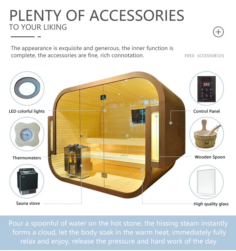 Steam Sauna With Shower Indoor 2 Person Sauna Rooms Combo - Buy Steam ... - Sauna Shower Rooms
