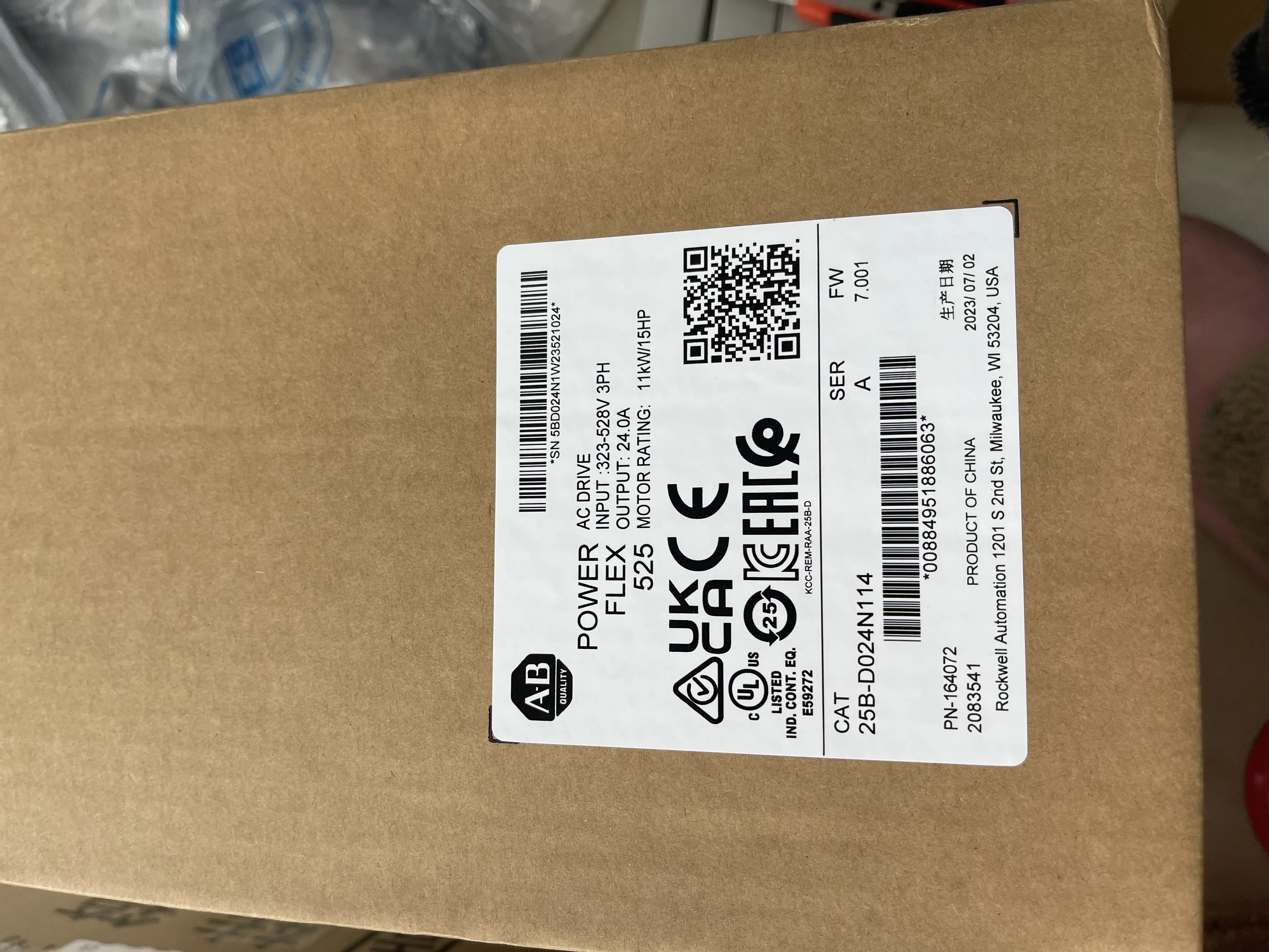 Allen-Bradley AC Drive Inverter  25B-D024N114