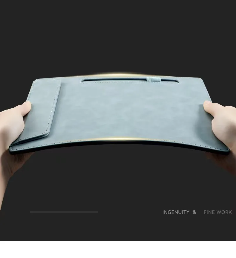 Customized leather conference pad folder; business hotel supplies; custom logo conference clip. preview 4