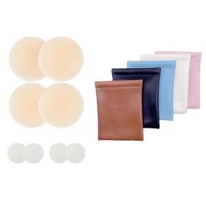 Waterproof Silicone Nipple Covers Seamless Breathable Pasties with Travel Case for Intimate Wear