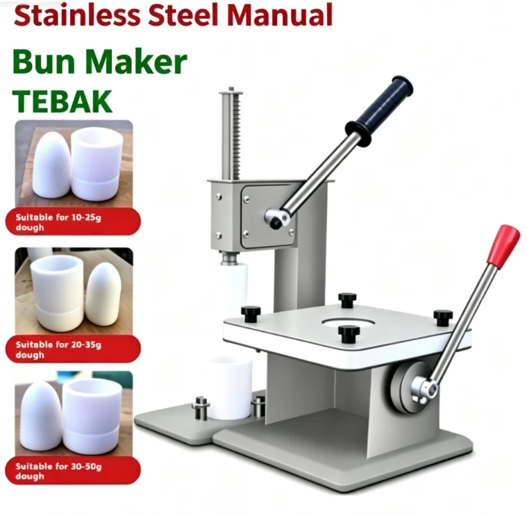 TEBAK Manual Steamed Bun Forming Machine, Manual Filling Bun Pressing Machine, Multi-size Mold Steamed Bun Processing Equipment