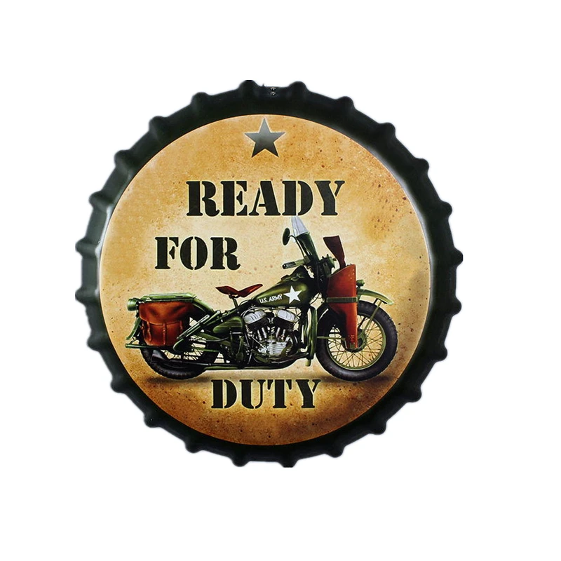 Corona Beer Bottle Cap Advertising Picture/Sign 35CM Metal sign Large 