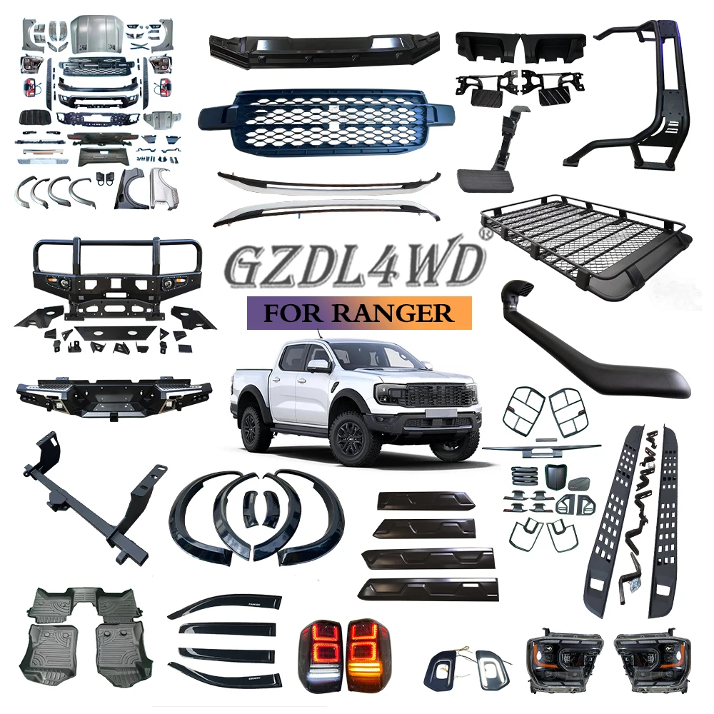 Auto Upgrade Bumper Kit Conversion Body Kit for Ranger T9 Upgrade to F150 Raptor