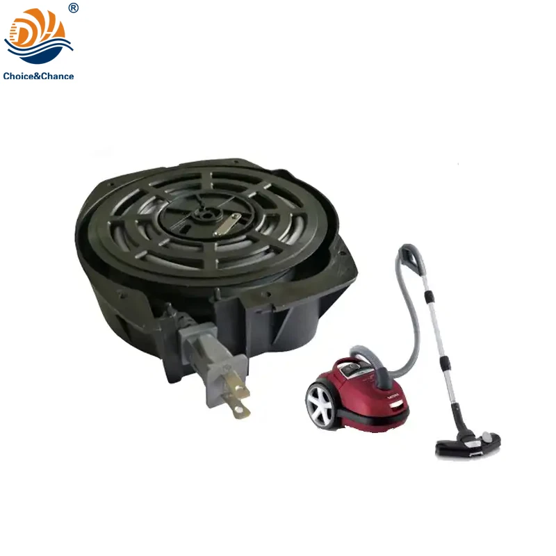 Retractable Cable Mechanism With Automatic Retractable Cable Rewinder for Safy Equipment,such As Vacuum Cleaner
