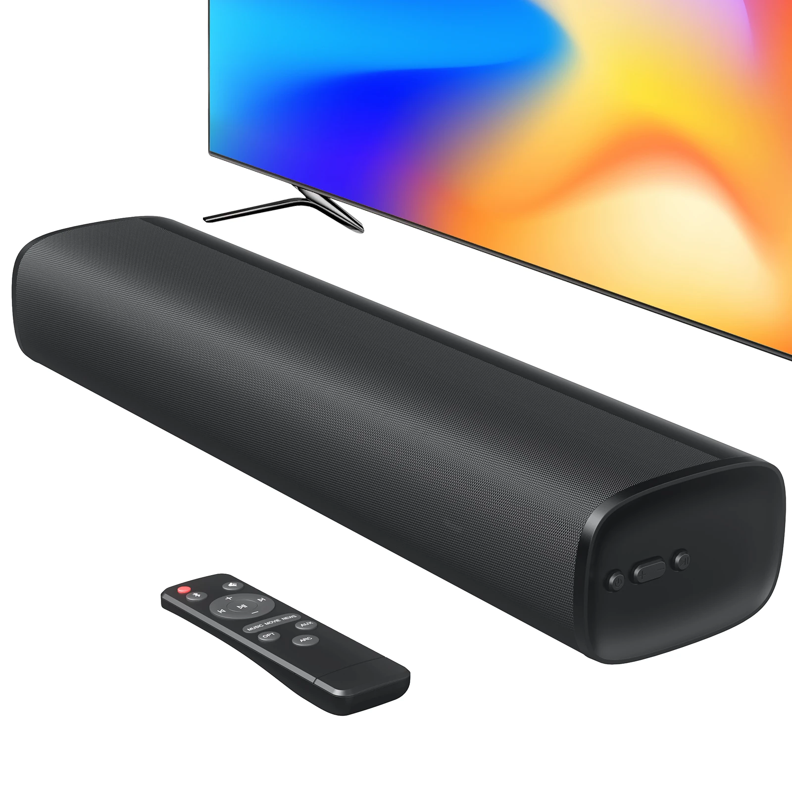 Sound Bar 50W Soundbar for Smart TV BT 5.3 Speaker with ARC/OPT/AUX Connection Surround